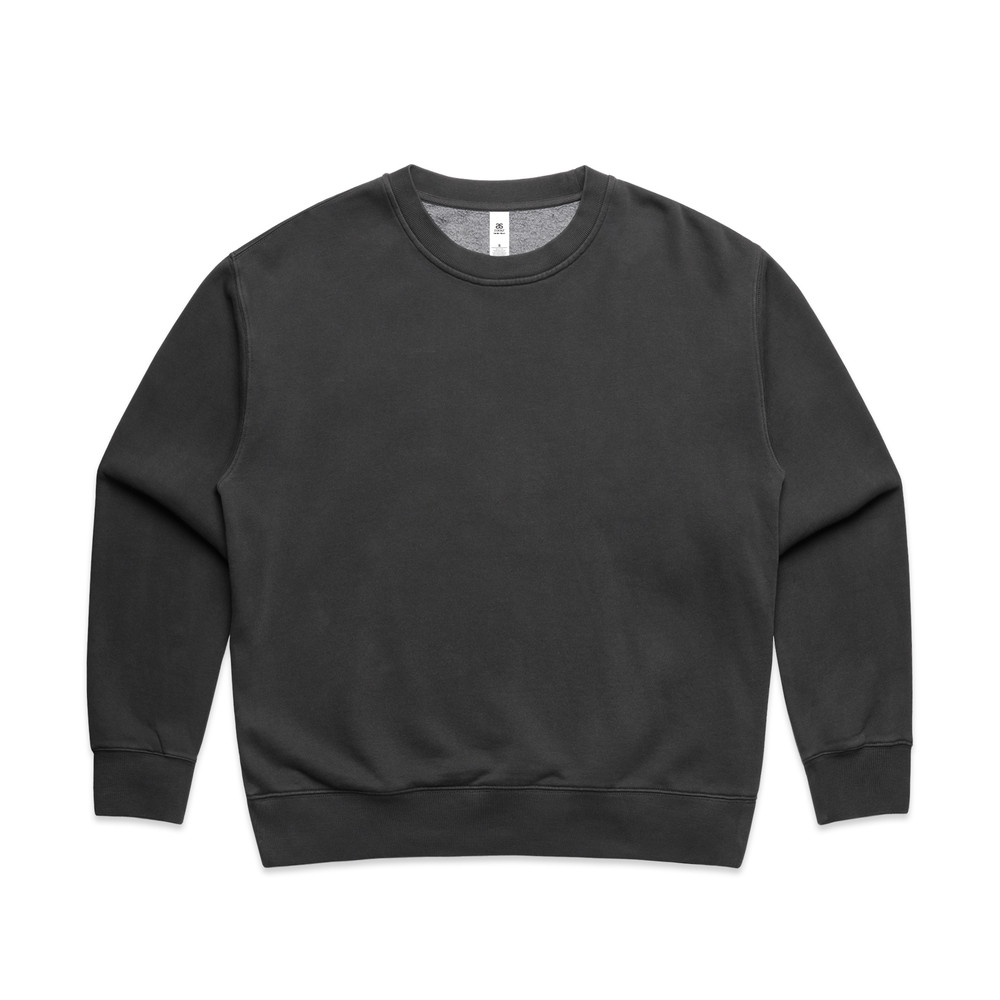 Women's Relax Faded Crew in Faded Black