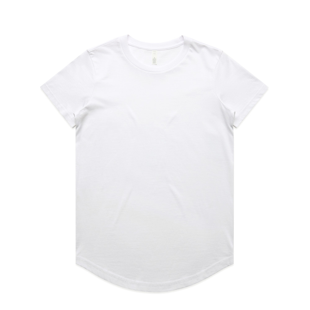 Women's Maple Curve Tee in White