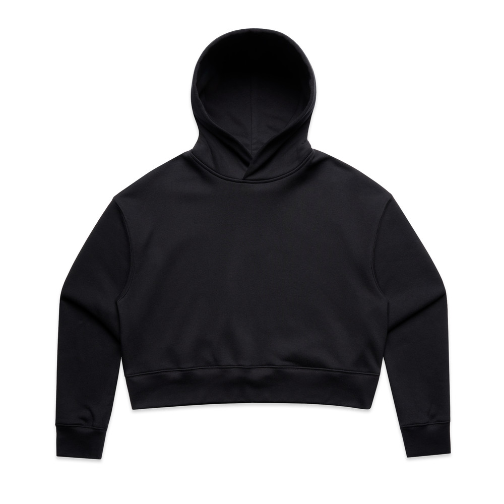 Women's Relax Crop Hood in Black
