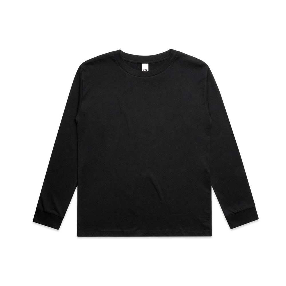 Youth Classic Long Sleeve Tee in Black