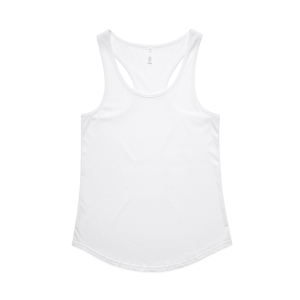 Women's Mali Racerback Tank in White