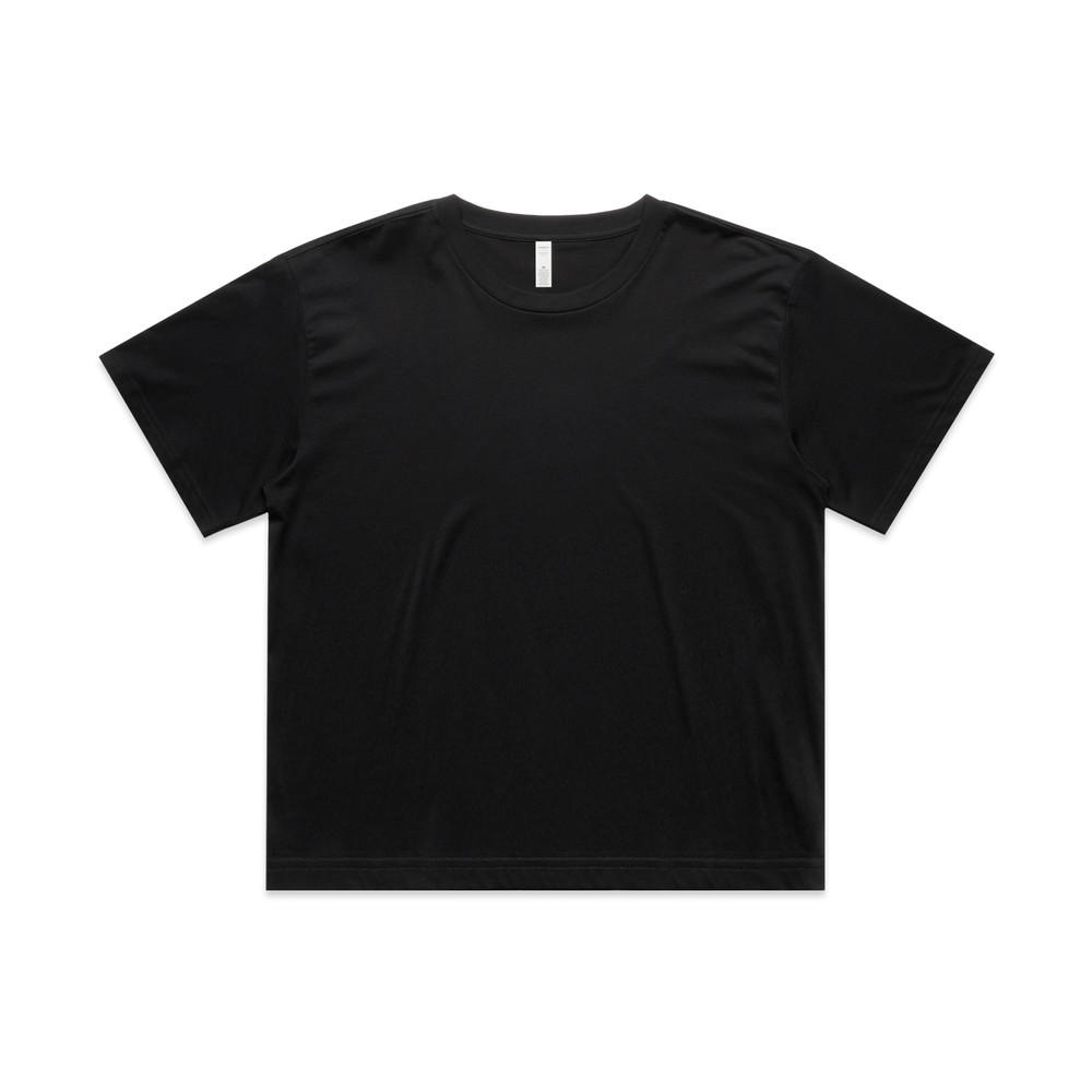 Women's Martina Crop Tee in Black