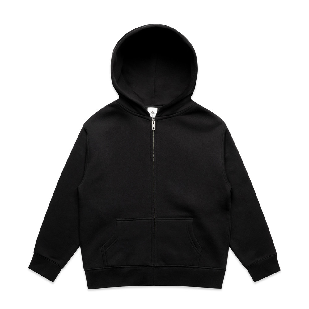 Youth Relax Zip Hood in Black