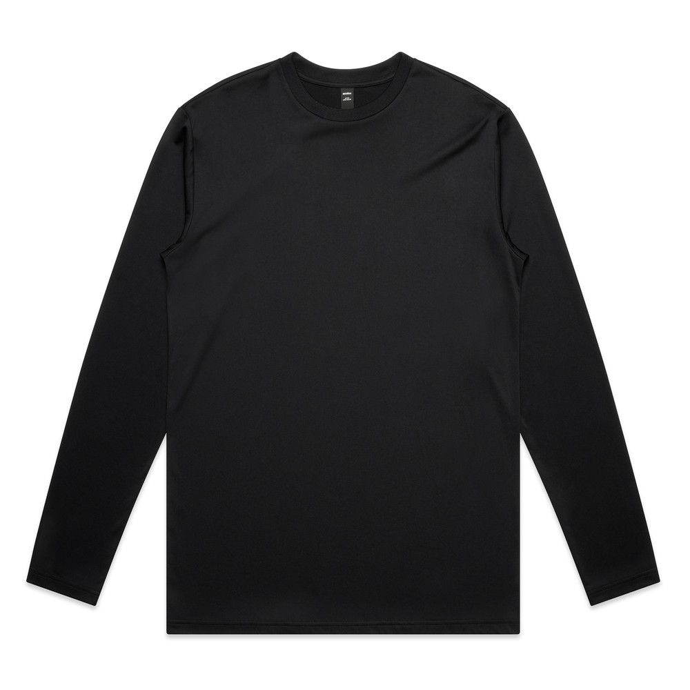 Staple Active Long Sleeve Tee in Black