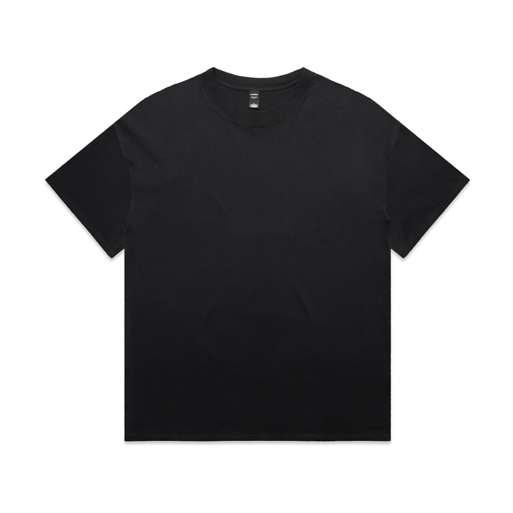 Heavy Faded Minus Tee in Faded Black