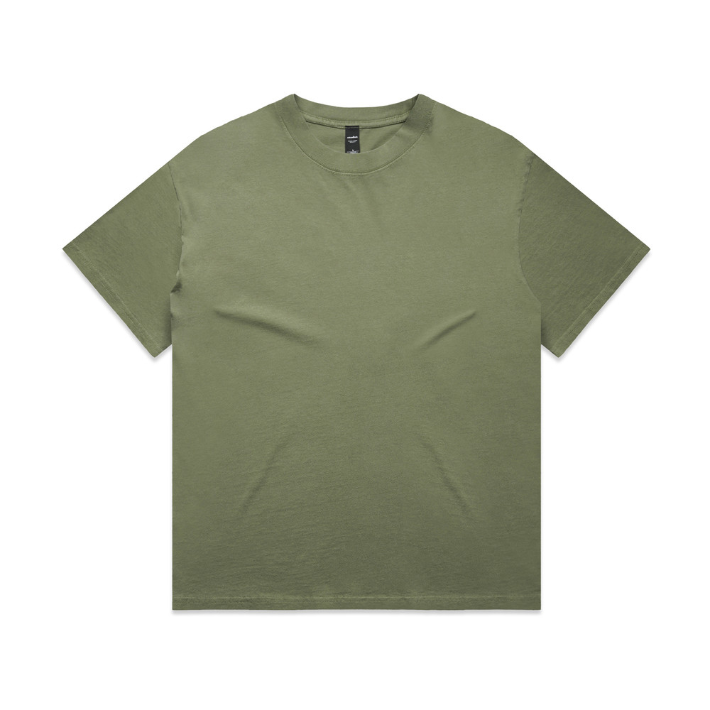 Heavy Faded Minus Tee in Faded Olive