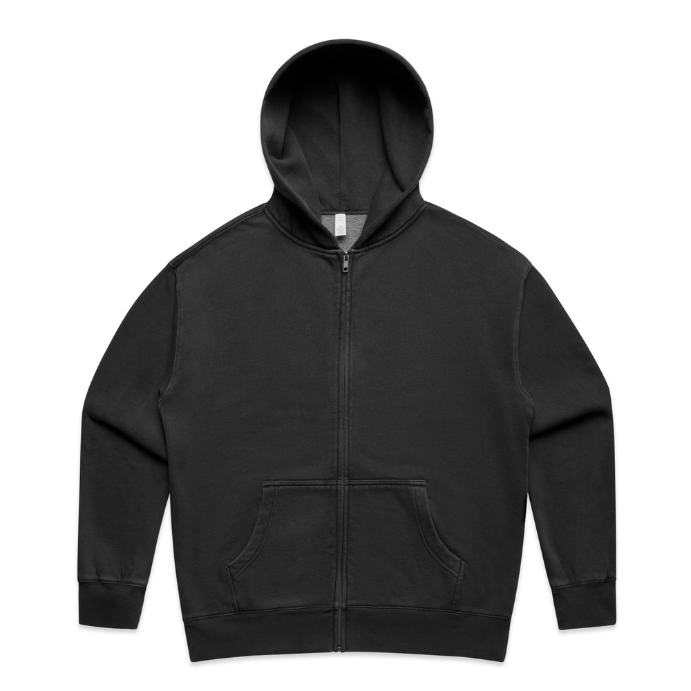 Women's Relax Faded Zip Hood in Faded Black