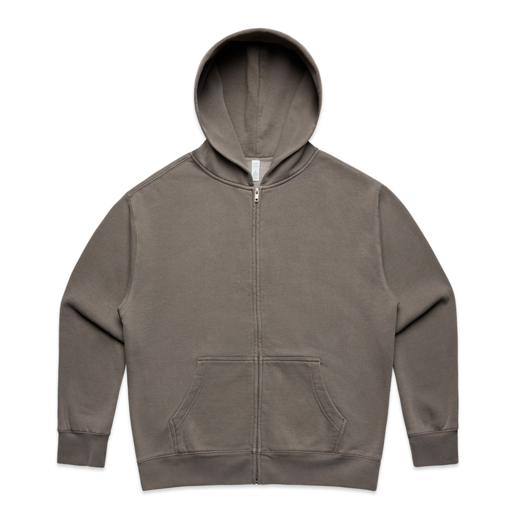 Women's Relax Faded Zip Hood in Faded Grey