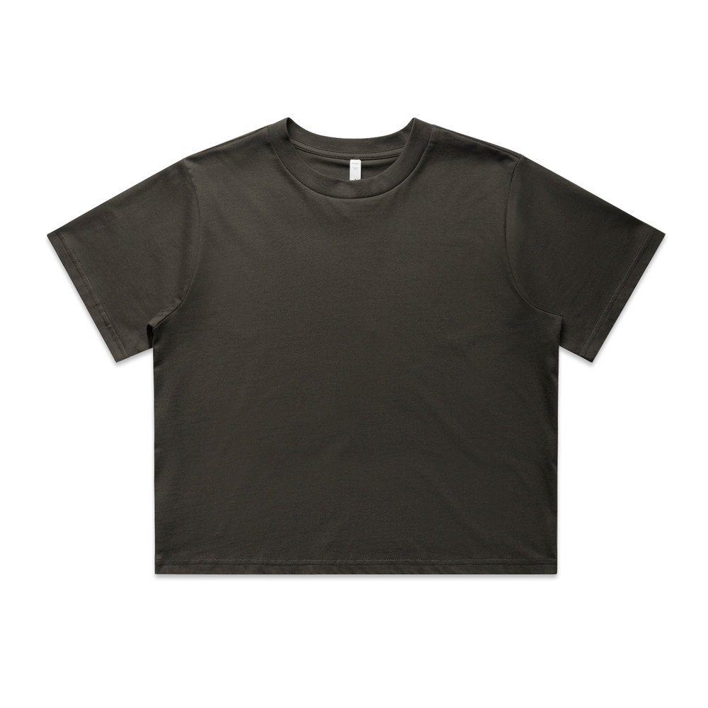 Women's Classic Crop Tee in Espresso