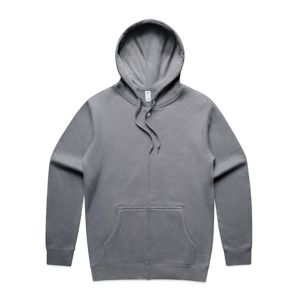 Stencil Zip Hood in Gravel