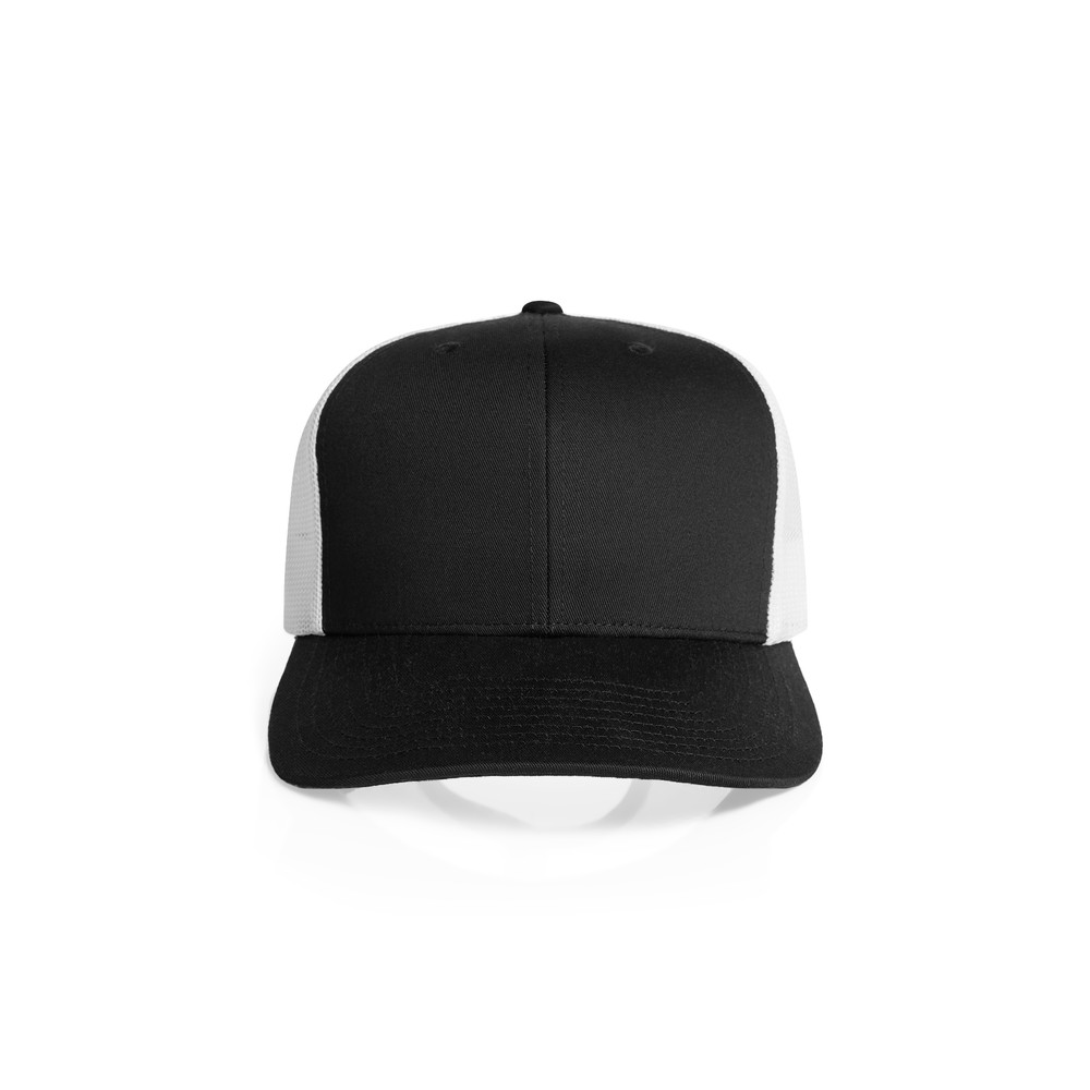 Mesh Contrast Trucker Cap in Black / White