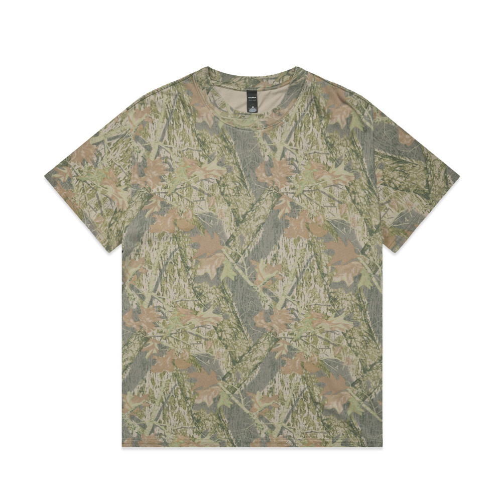 Heavy Faded Camo Tee in Tree Camo