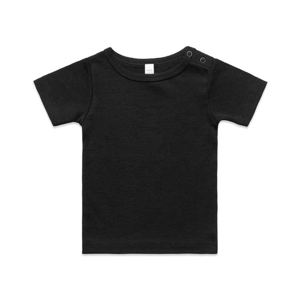 Organic Infant Wee Tee in Black