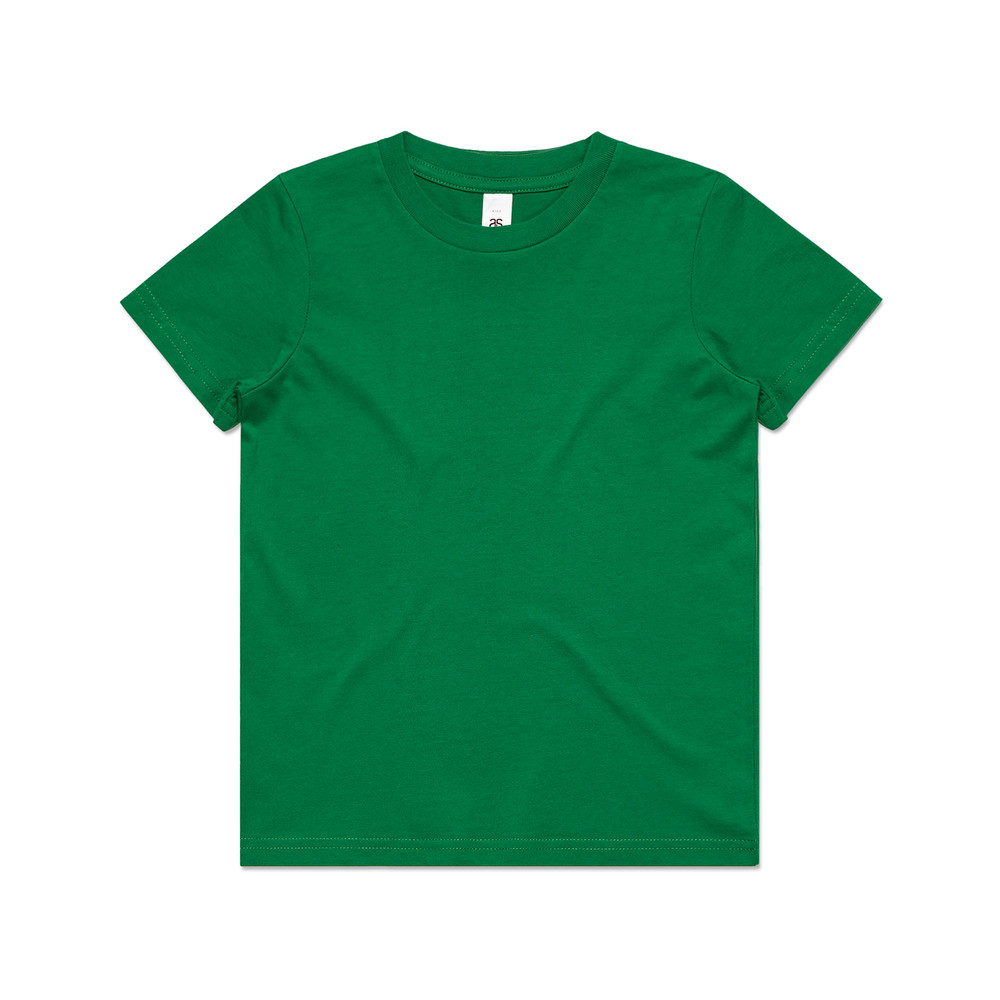 Kids Staple Tee in Kelly Green