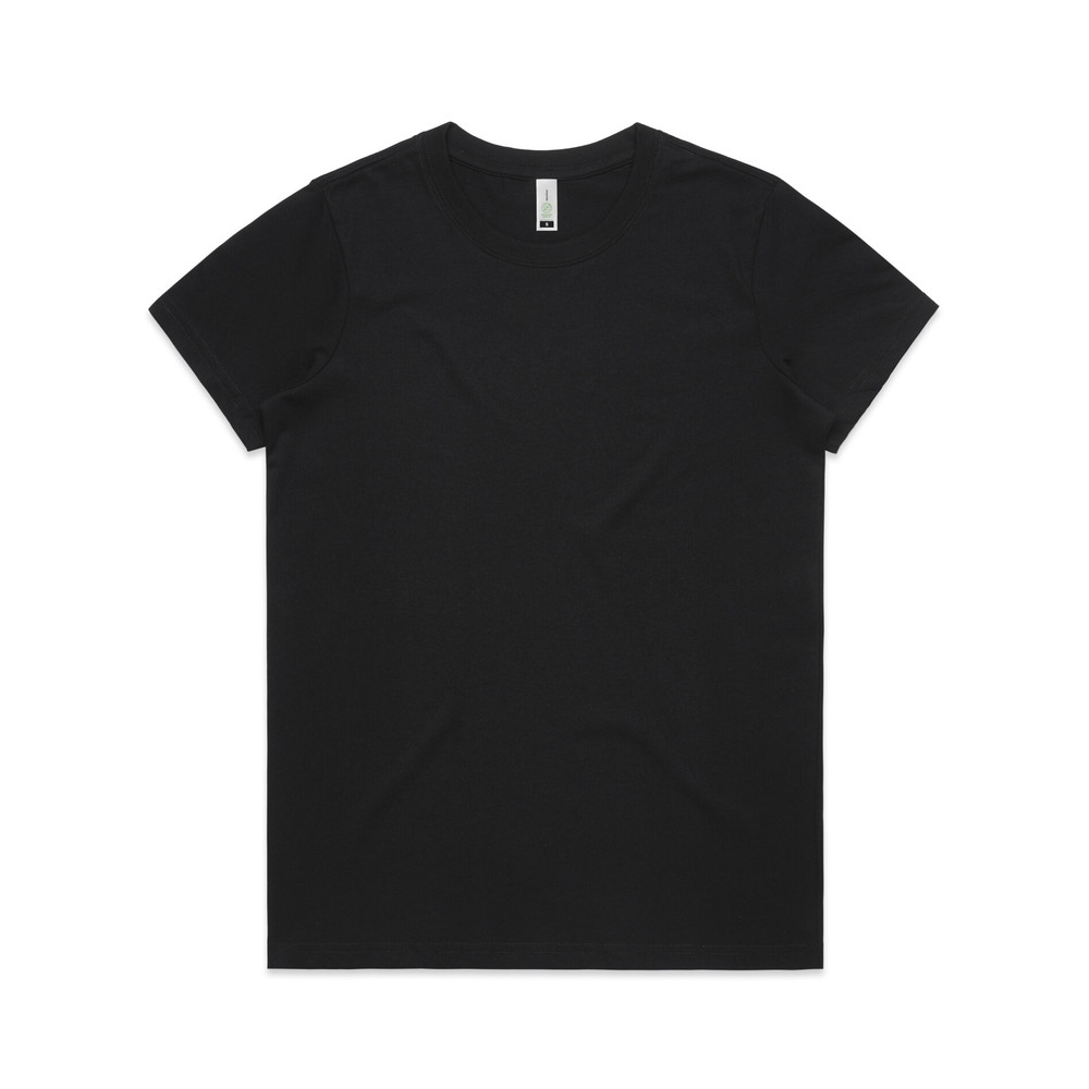 Women's Maple Organic Tee in Black