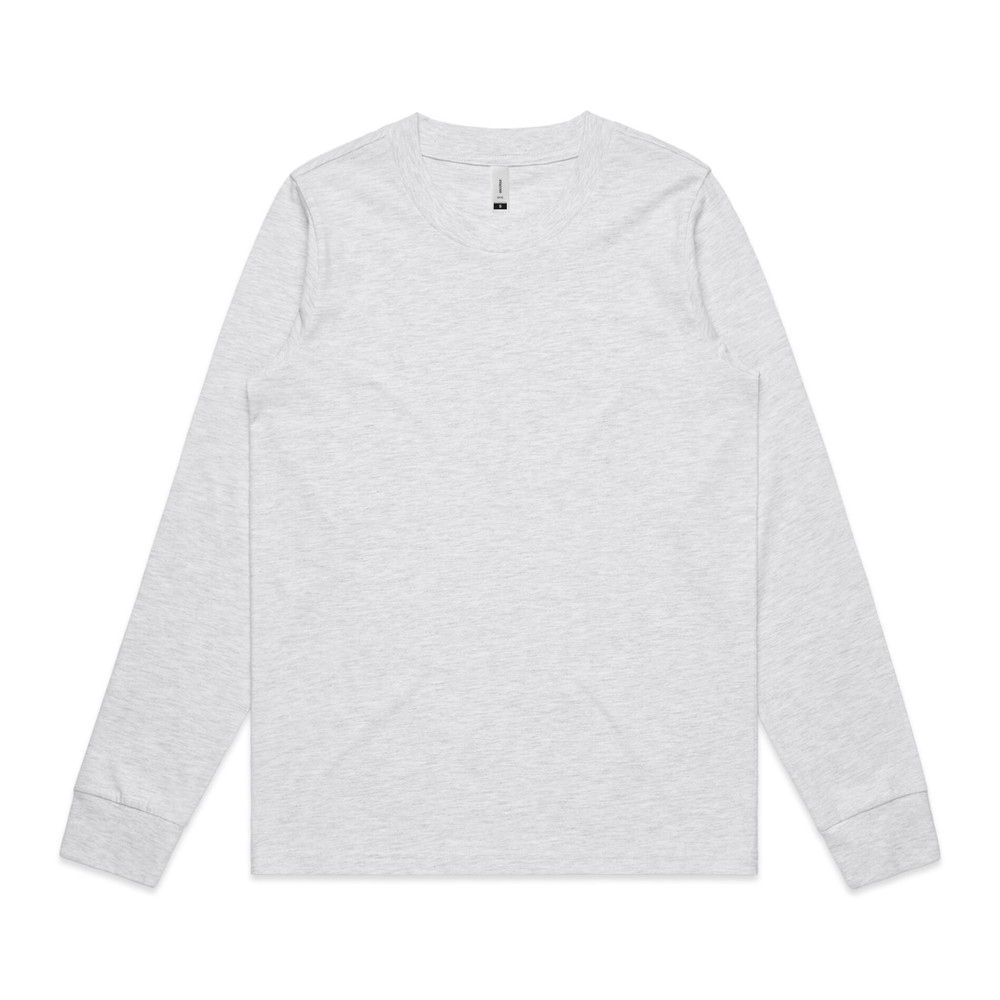 Women's Dice Long Sleeve Tee in Ash Heather