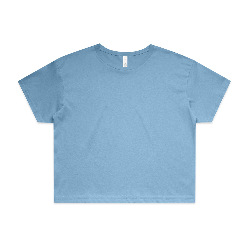 Women's Crop Tee in Carolina Blue
