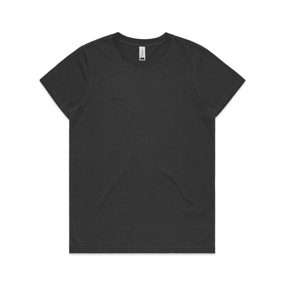 Women's Maple Faded Tee in Faded Black