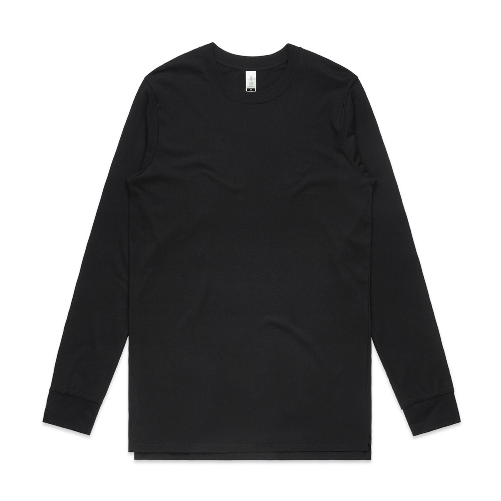 Base Organic Long Sleeve Tee in Black