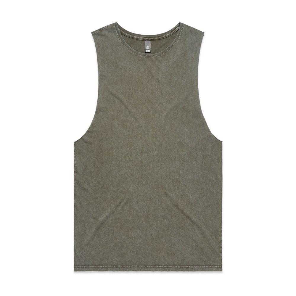 Stone Wash Barnard Tank in Moss Stone