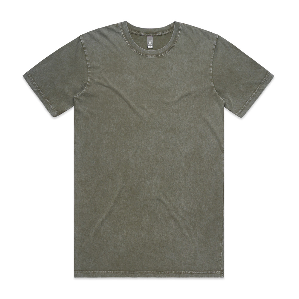 Stone Wash Staple Tee in Moss Stone