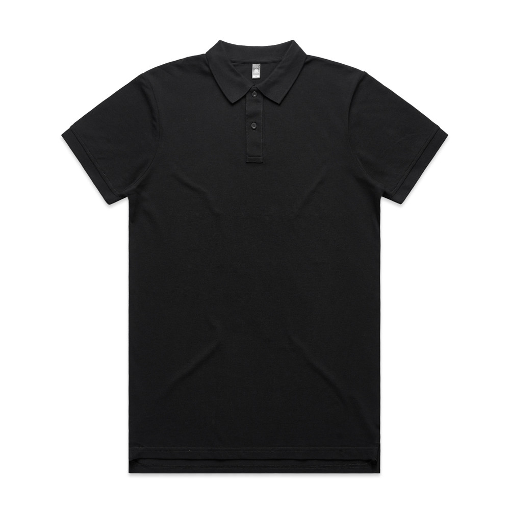 Pique Polo in Black