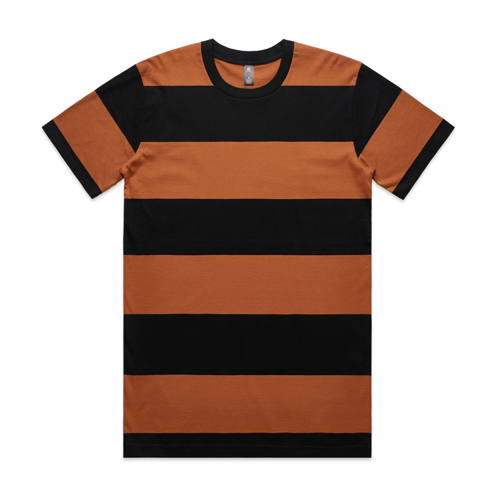 Wide Stripe Tee in Copper / Black