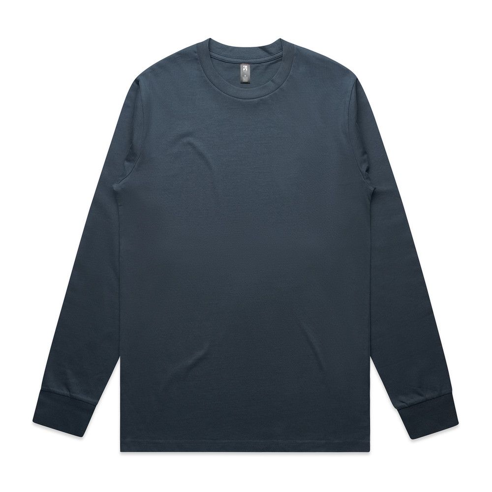 Base Long Sleeve Tee Heavy in Petrol Blue
