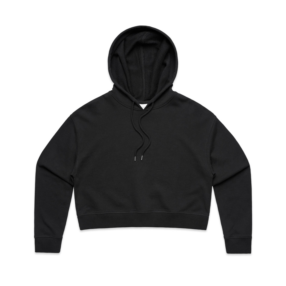 Women's Crop Hood in Black