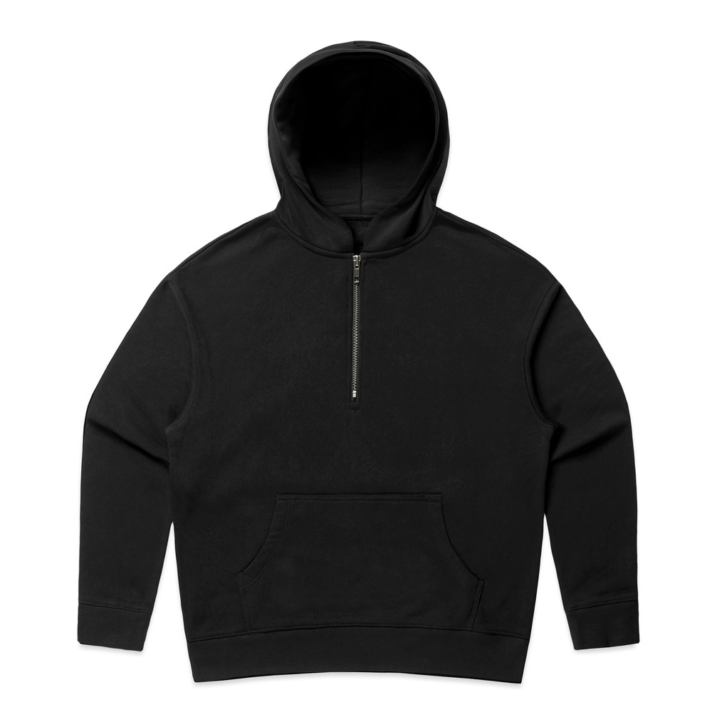 Women's Relax Half Zip Hood in Black