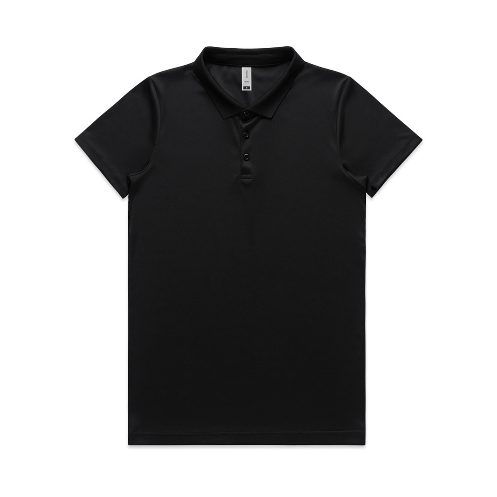 Women's Active Work Polo in Black