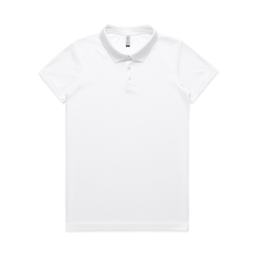 Women's Active Work Polo in White