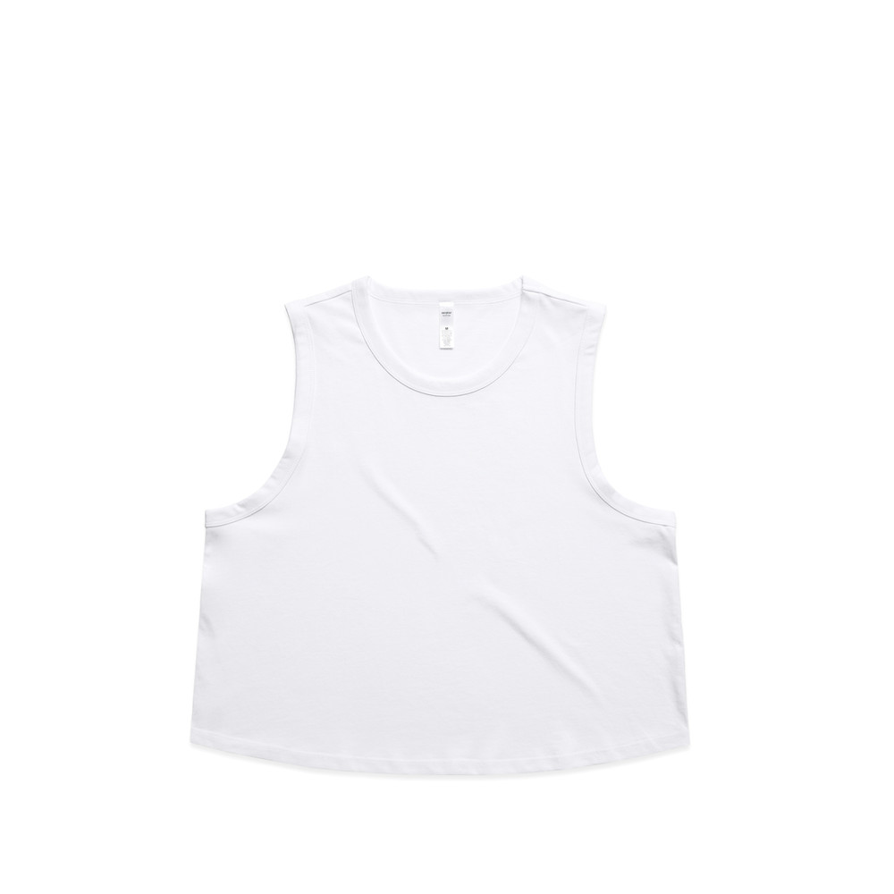 Women's Martina Crop Tank in White
