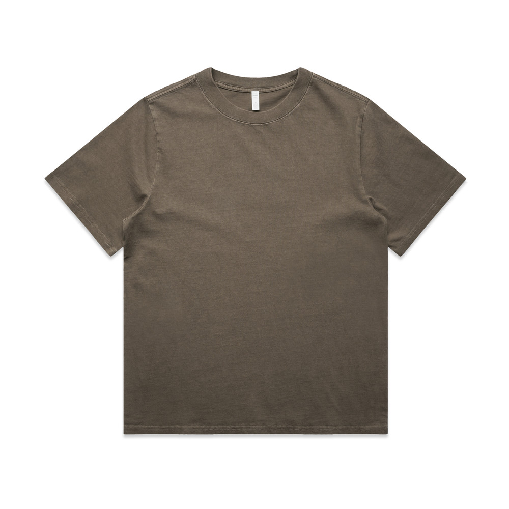 Women's Heavy Faded Tee in Faded Brown