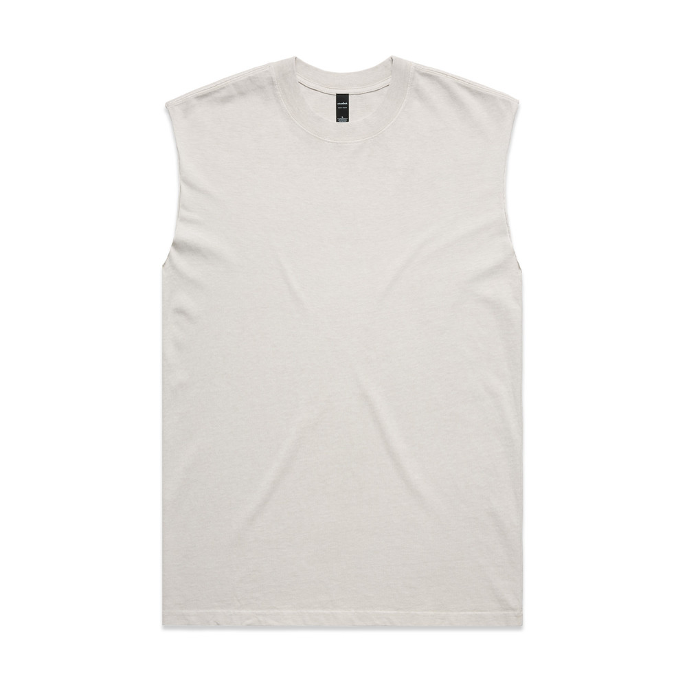 Heavy Faded Tank in Faded Bone