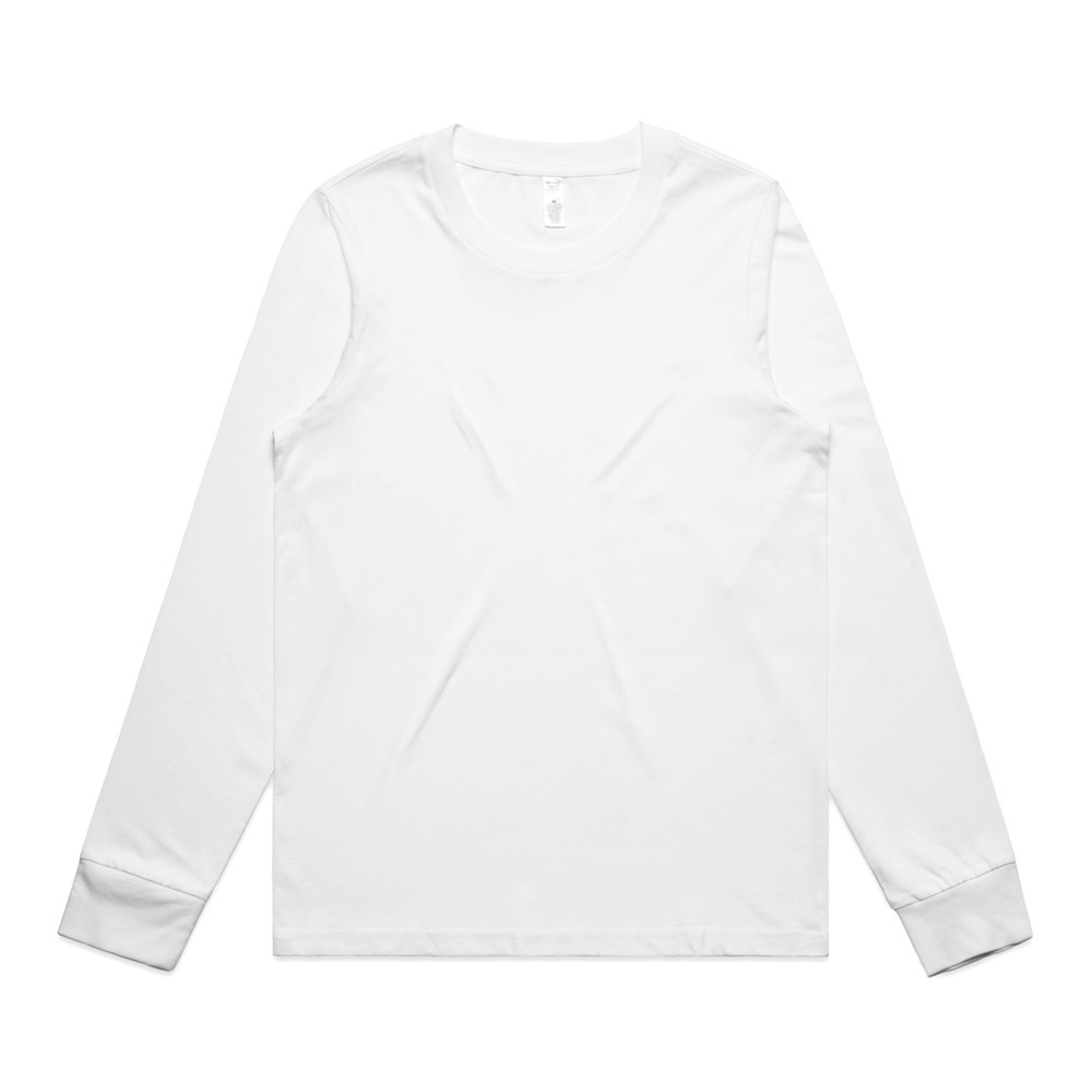 Women's Maple Long Sleeve Tee in White